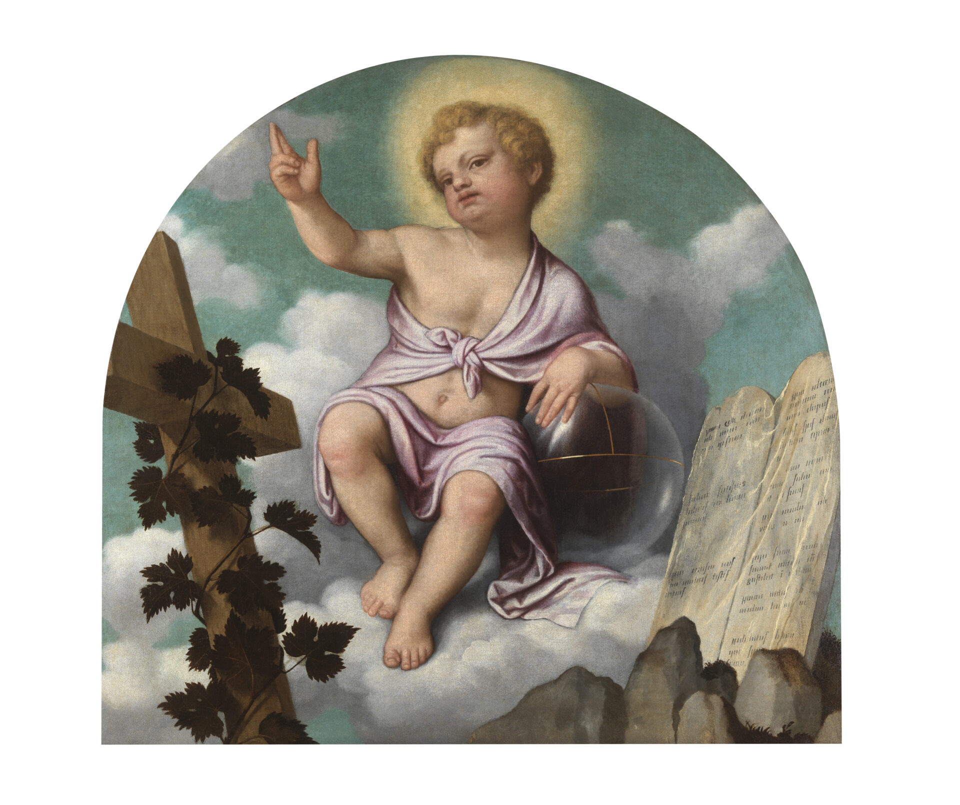 Il Redentore fanciullo tra le Tavole della Legge e la Croce. Capolavoro ritrovato